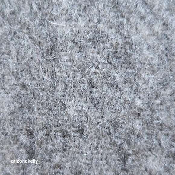 NWOT Enzo Mantovani Wool/Cashmere Scarf in Plaid Grey Black - Picture 9 of 11